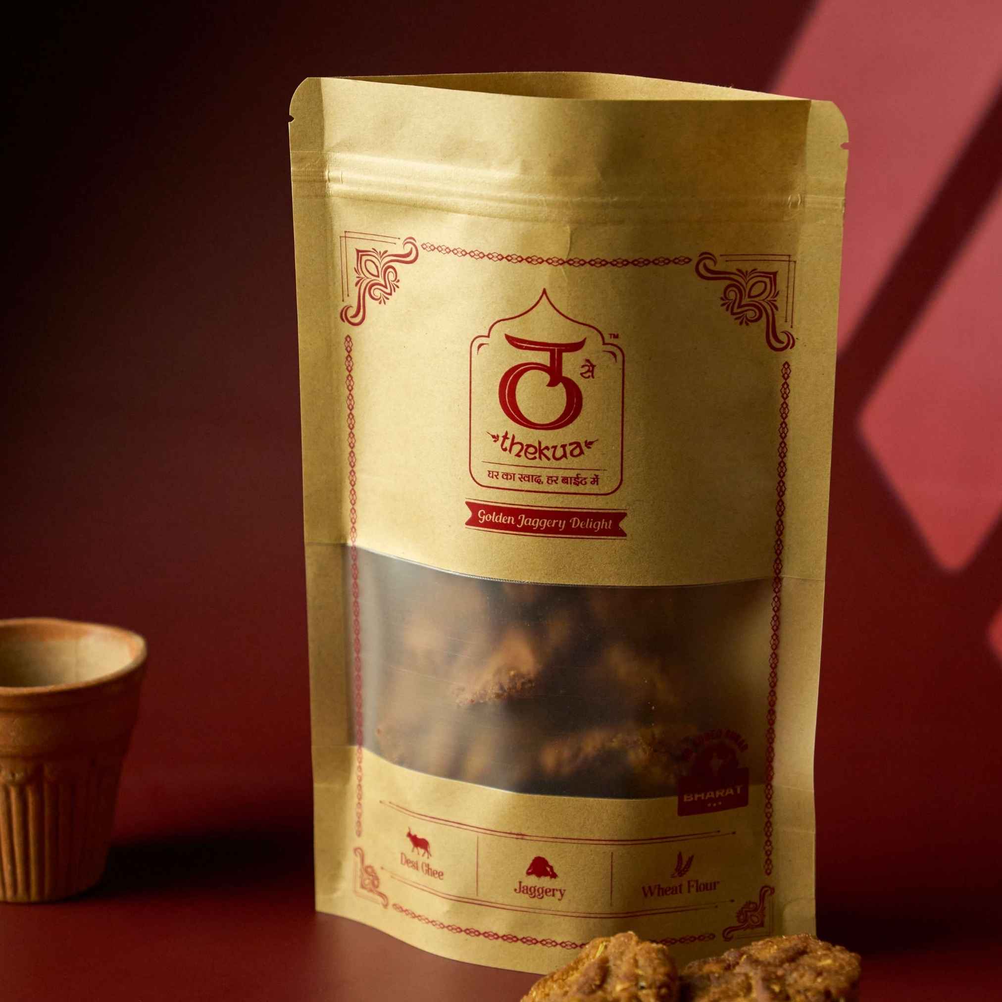 Golden Jaggery Delight Thekua